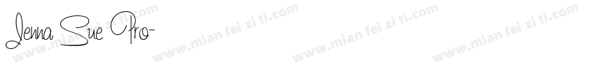 Jenna Sue Pro字体转换